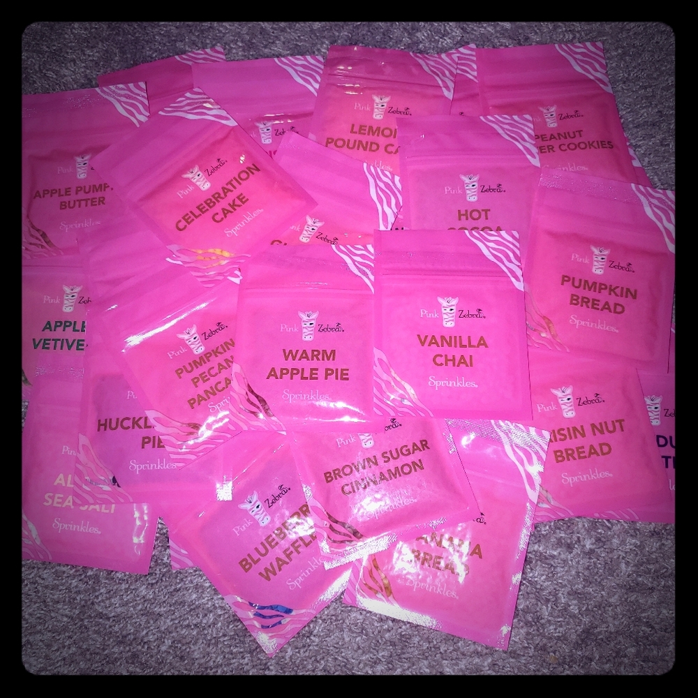 Pink zebra sprinkles wax melts